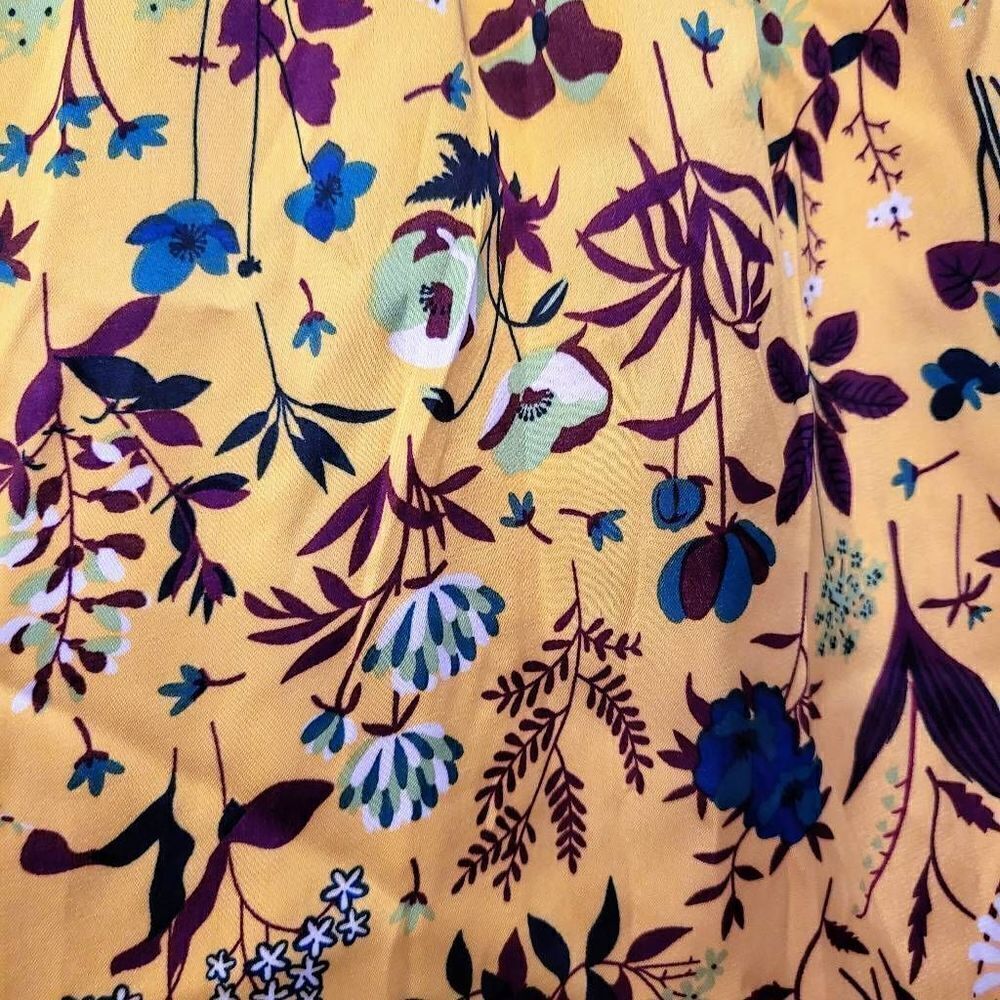 NWOT Lapis Anthropology Boho Cottagecore Flowy Feminine Floral Ruffle Sundress - Picture 3 of 6